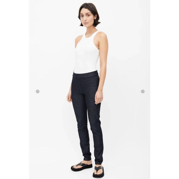 The Row Pants - The Row Denim Slim High-Rise Pants